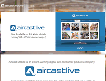 Tablet Screenshot of aircastmobile.com